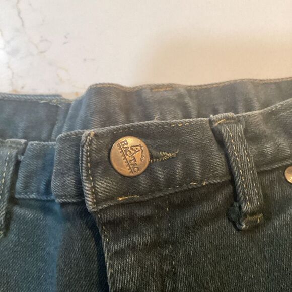 HAC TAC Ladies Jodhpurs Sz 16 Green Riding Equestrian Jeans Breeches - Picture 3 of 9